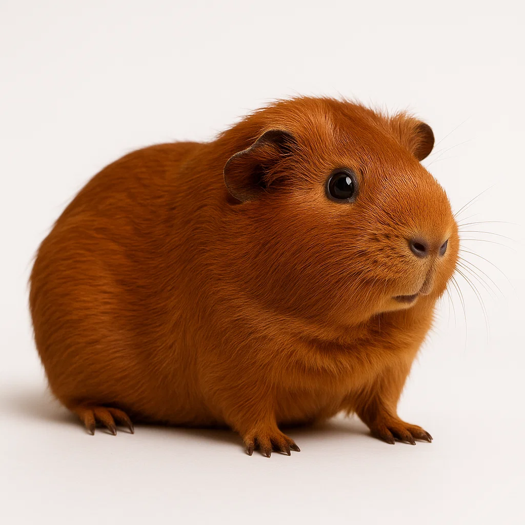 Reddish chestnut guinea pig