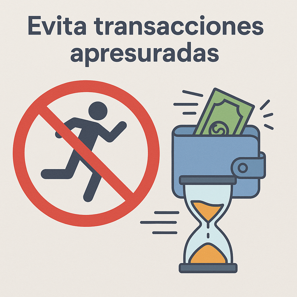 Precaución al pagar