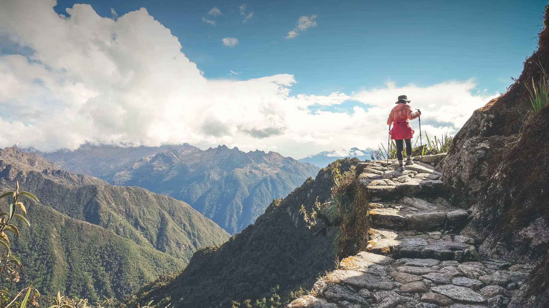 Trekkers en el Camino Inca