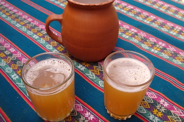 Traditional Peruvian chicha de jora