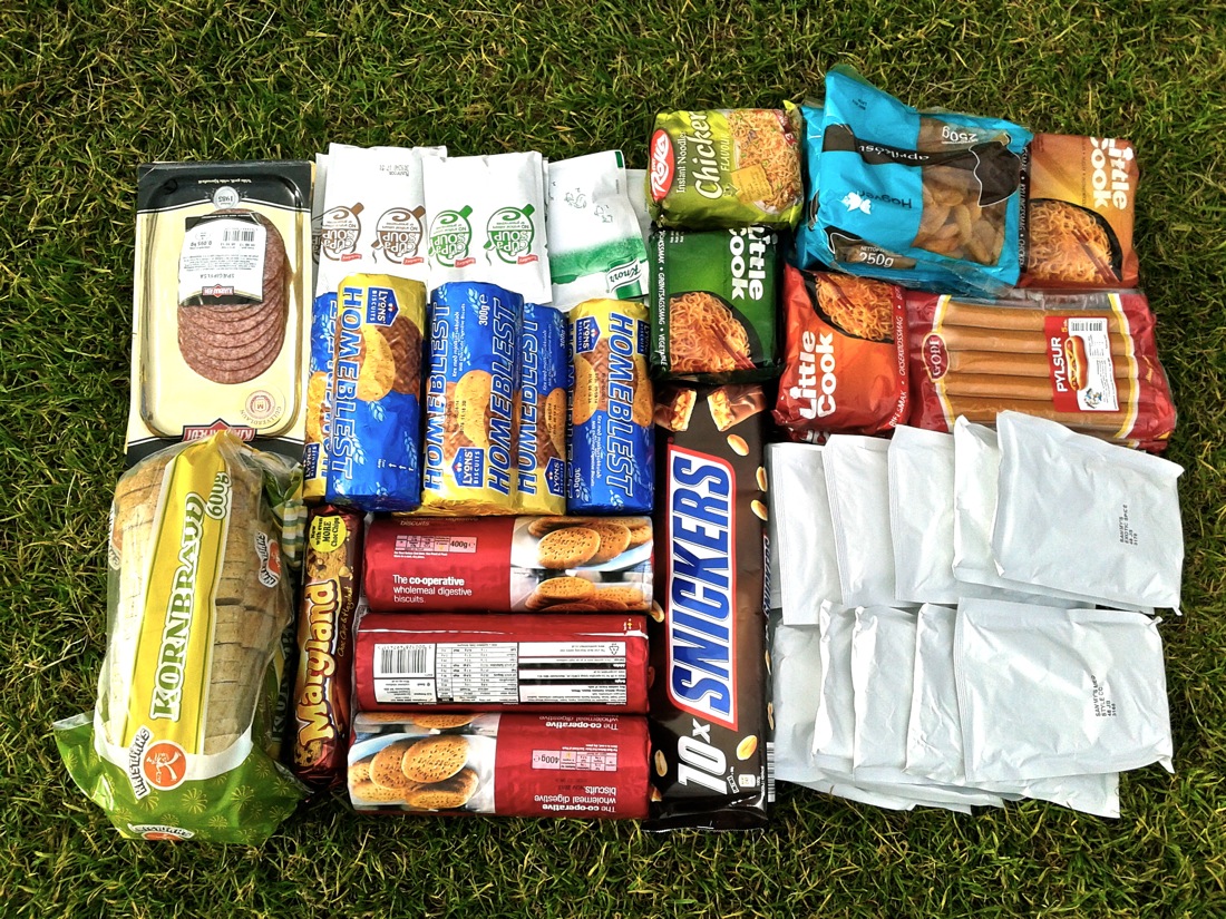 Alimentación para trekking en la montaña