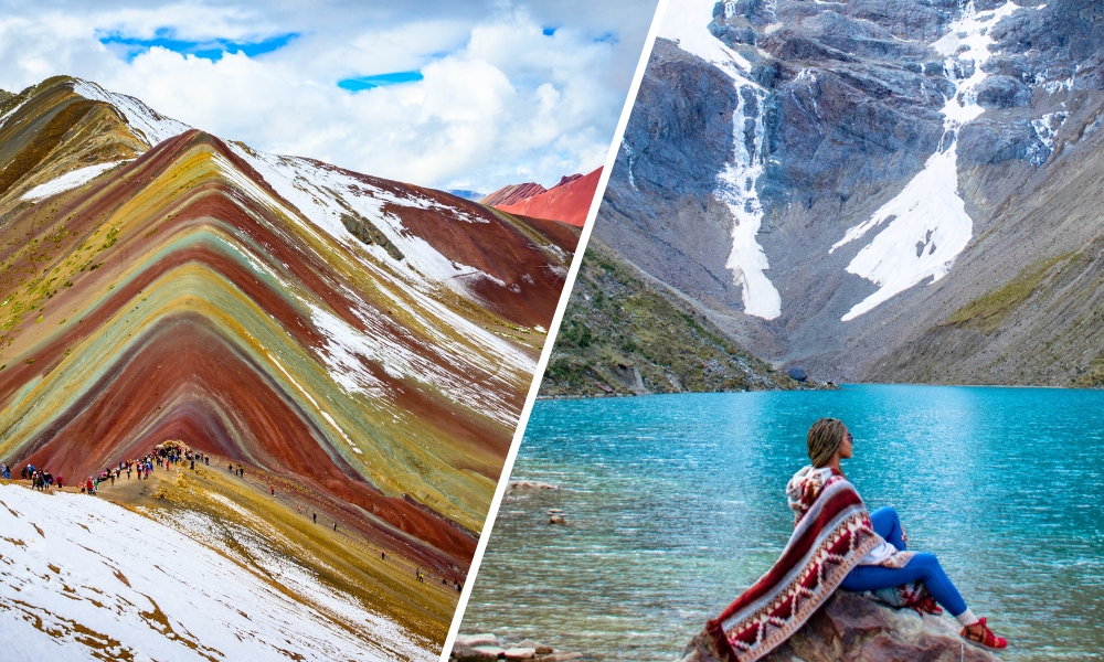 Montaña de colores y laguna Humantay