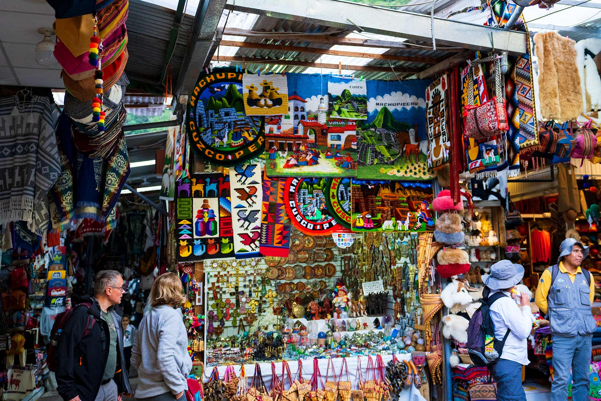 Mercado local de Aguas Calientes