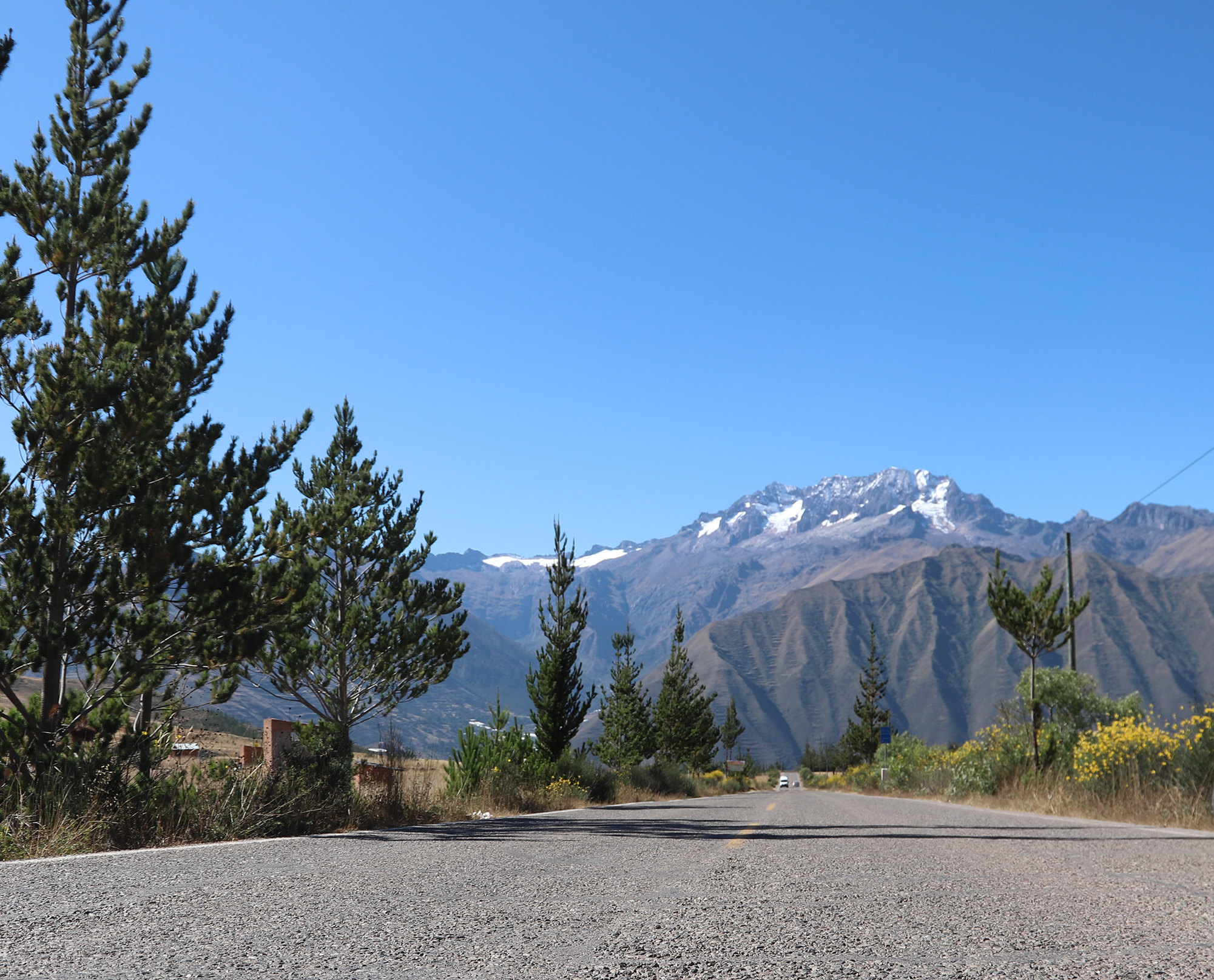Paisaje andino durante el trayecto