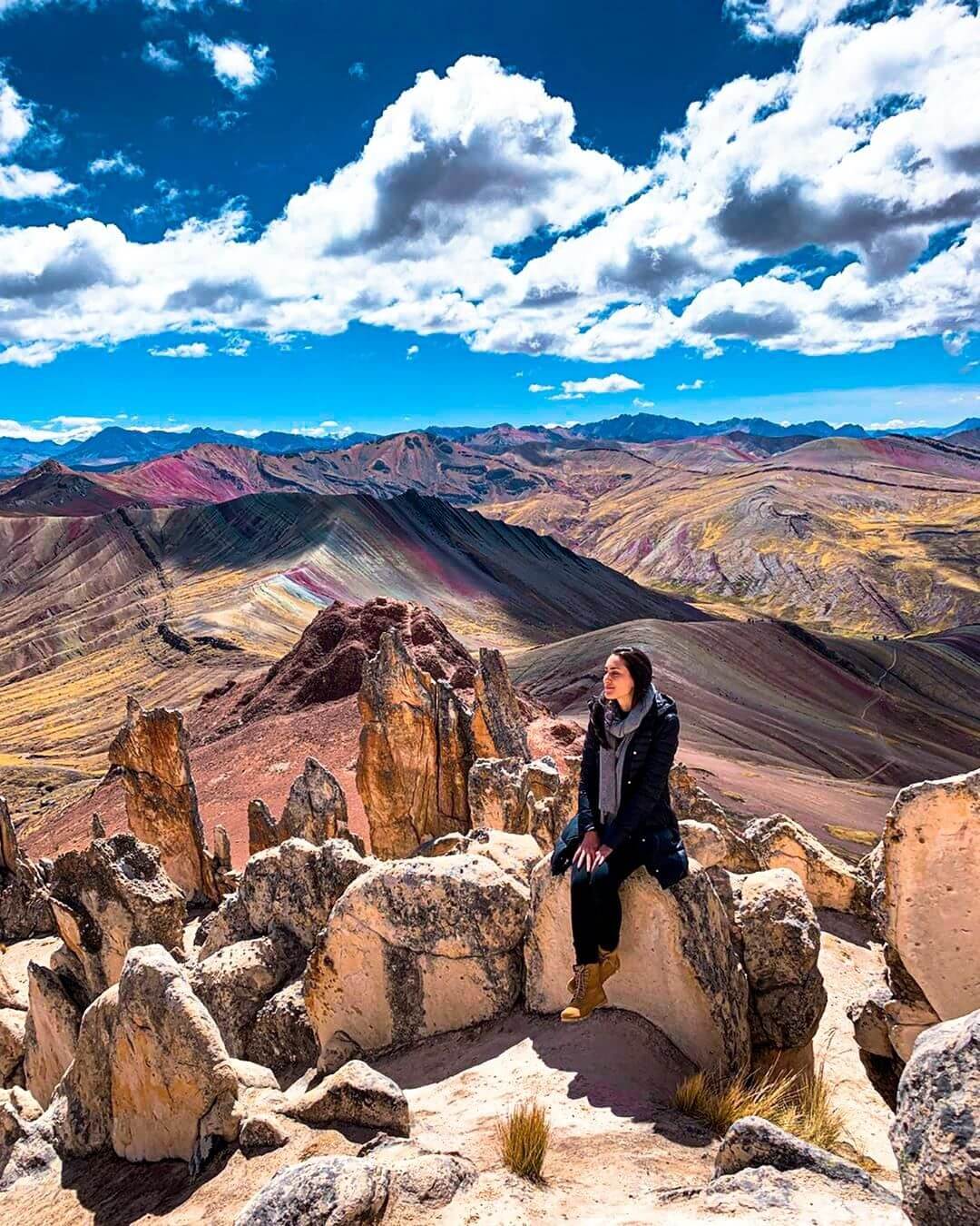 Unique rock formations in the stone forest