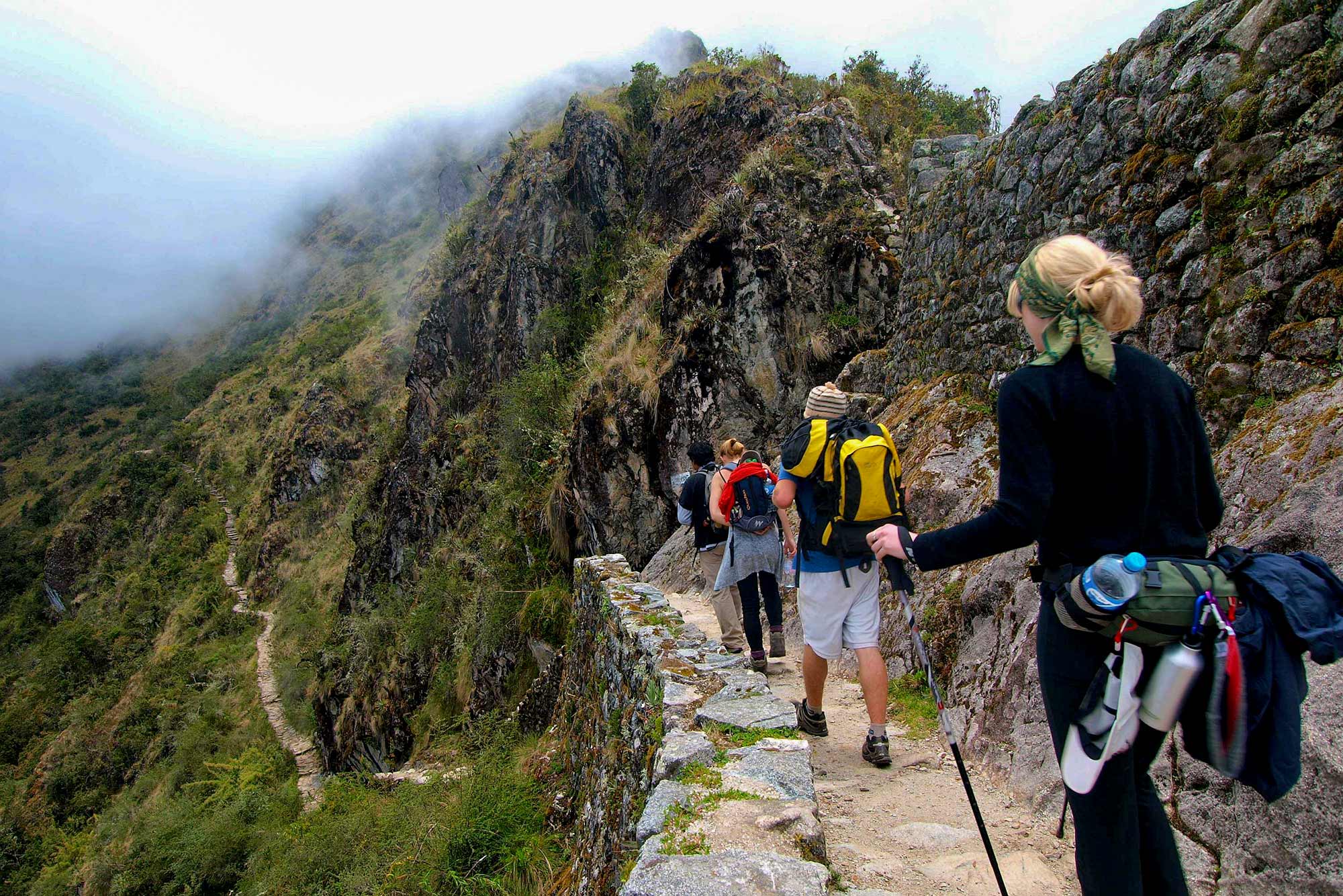 Grupo de turistas disfrutando